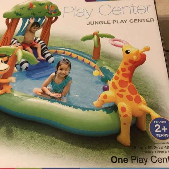 Intex Other Intex Jungle Play Center Inflatable Kid Pool Poshmark
